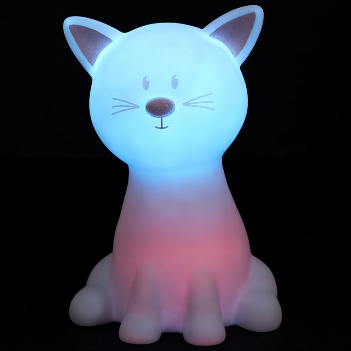 Home Deco Kids Veilleuse Chat à changement de couleur