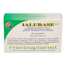 Herboplanet Ialurase Plus 48 comprimés - Complément alimentaire articulations glucosamine acide hyaluronique