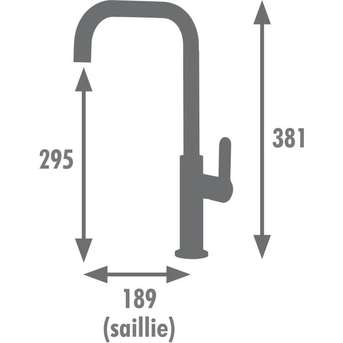 Laobane Mitigeur Évier Cuisine Bec Mobile Noir Mat Finition Rose Gold Ø 50 mm, Hauteur 377 mm