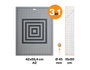 Fiskars Jeu de couture MAXI avec tapis de découpe, règle et cutter rotatif