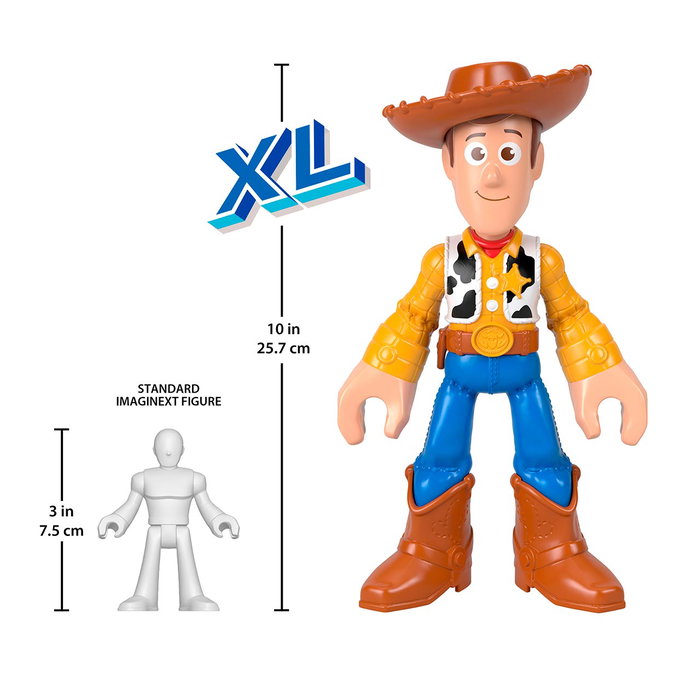 Imaginext Figurine d'Action XL Woody Toy Story Disney Pixar