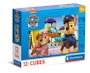 Clementoni Cubes 12 Pièces Pat' Patrouille 41194 - Jeu d'Assemblage Enfant 3 Ans