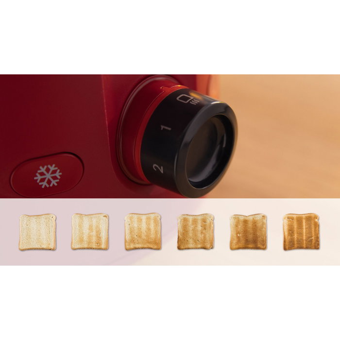 Bosch TAT2M124 MyMoment Rouge - Grille-pain 2 tranches