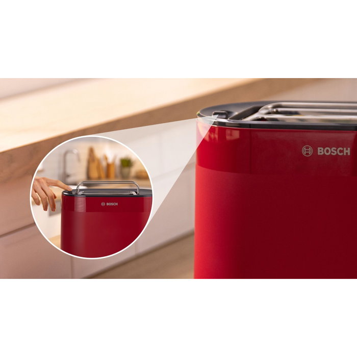Bosch TAT2M124 MyMoment Rouge - Grille-pain 2 tranches