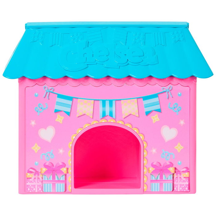 Barbie Muñeca Chelsea Fiesta De Cumpleaños Jjb41 - Jeu de fête 2-en-1 avec cabane transformable et 12 accessoires pour enfant +3 ans
