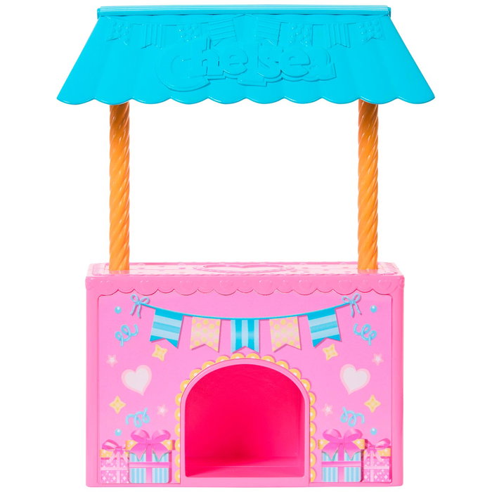 Barbie Muñeca Chelsea Fiesta De Cumpleaños Jjb41 - Jeu de fête 2-en-1 avec cabane transformable et 12 accessoires pour enfant +3 ans