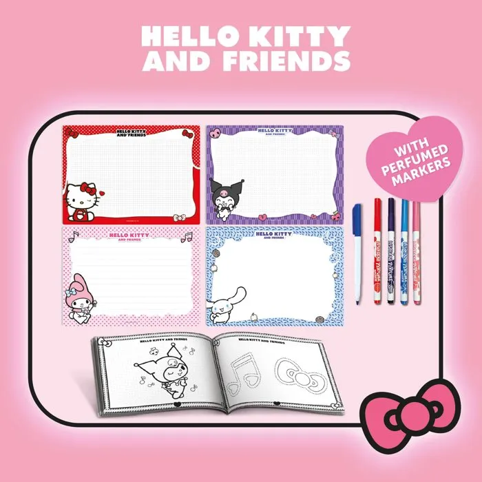 Lisciani Giochi École de dessin Hello Kitty et ses Amis - Ardoises effaçables
