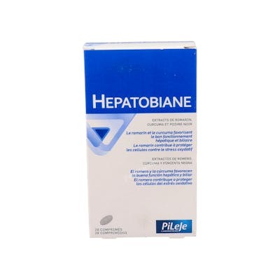 Pileje Hepatobiane 28 comprimés – Complément alimentaire foie et bile, romarin et curcuma Pileje Hepatobiane 28 comprimés – Complément alimentaire foie et bile, romarin et curcuma