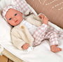 Muñecas Arias Aria - Poupée de poids élégance avec coussin, 40 cm, corps souple, espagnol
