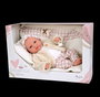 Muñecas Arias Aria - Poupée de poids élégance avec coussin, 40 cm, corps souple, espagnol