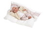 Muñecas Arias Aria - Poupée de poids élégance avec coussin, 40 cm, corps souple, espagnol