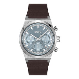 Boss 1514219 - Montre Homme Quartz avec Bracelet Cuir Marron