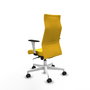 Piqueras Y Crespo Fauteuil Albacete Jaune avec Mécanisme Synchro et Base Blanche