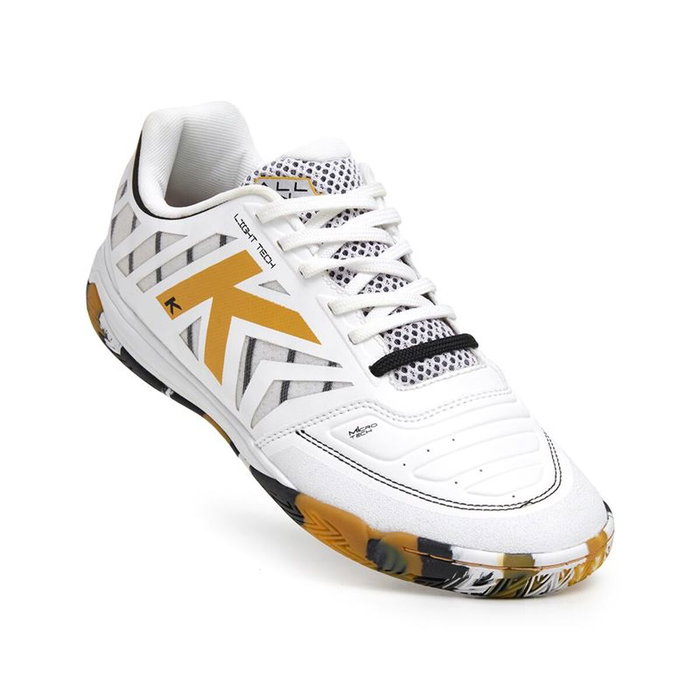 Chaussures de Futsal pour Adultes Kelme All In Blanc L Chaussures de Futsal pour Adultes Kelme All In Blanc L