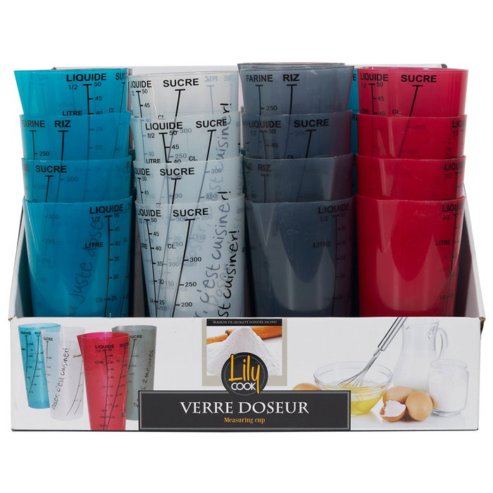 Lily Cook Verre Doseur Translucide avec Bec Verseur