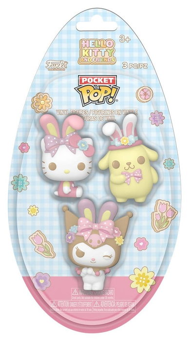 Funko Pocket POP! Hello Kitty Easter Egg - Lot de 3 figurines