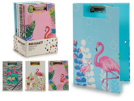 Pincello Chemise à levier A4 Flamants roses assortis 23x32x2 cm (Set de 36)