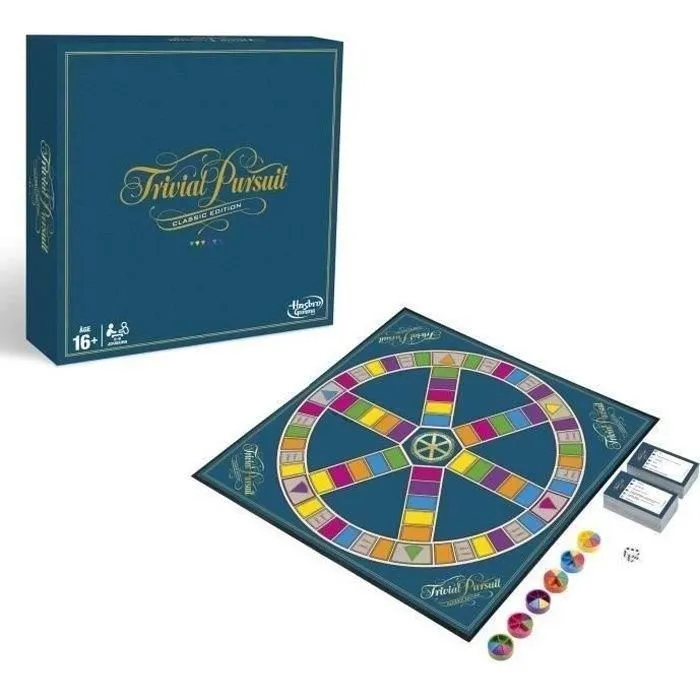 Hasbro Gaming Trivial Pursuit Classique - Jeu de société et de plateau de réflexion - Version française