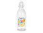 Vivalto Bouteille Juicy Fruit 1L en Verre et Plastique Transparente 9x28x9 cm (Set de 18)