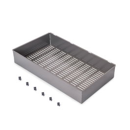 Emuca Panier métallique pour armoires et dressings Quartz, 740 (M90), Acier, Titane