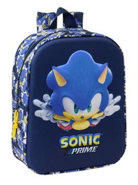 Safta Sac à Dos 3D Sonic City Bleu