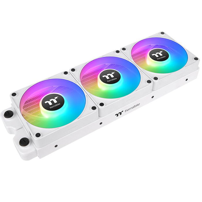 Thermaltake CT140 EX ARGB Ventilateur Inverse Magnétique 140 mm Pack 3 - Blanc
