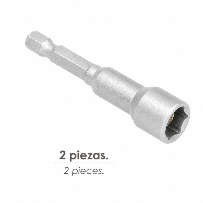 WOLFPACK LINEA PROFESIONAL Clé à pipe magnétique 10 mm (Lot de 2)