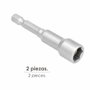WOLFPACK LINEA PROFESIONAL Clé à pipe magnétique 10 mm (Lot de 2)