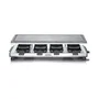 Severin RG2374 Appareil à raclette 8 personnes avec pierre naturelle et revêtement antiadhésif, 1500 W, Noir