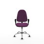 PIQUERAS Y CRESPO Chaise de bureau Algarra, similicuir violet, mécanisme de contact permanent