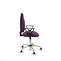 PIQUERAS Y CRESPO Chaise de bureau Algarra, similicuir violet, mécanisme de contact permanent