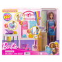 Barbie - Muñeca Barbie Boutique Diseña Y Vende Hkt78 - Poupée Barbie Boutique de Mode avec Impressions Métallisées et Accessoires pour Enfants à Partir de 4 Ans