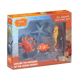 Schleich Set de figurines Animaux Marins Wild Life - 4 pièces