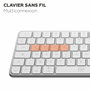 Mobility Lab KMP2000W Mini Clavier Blanc AZERTY