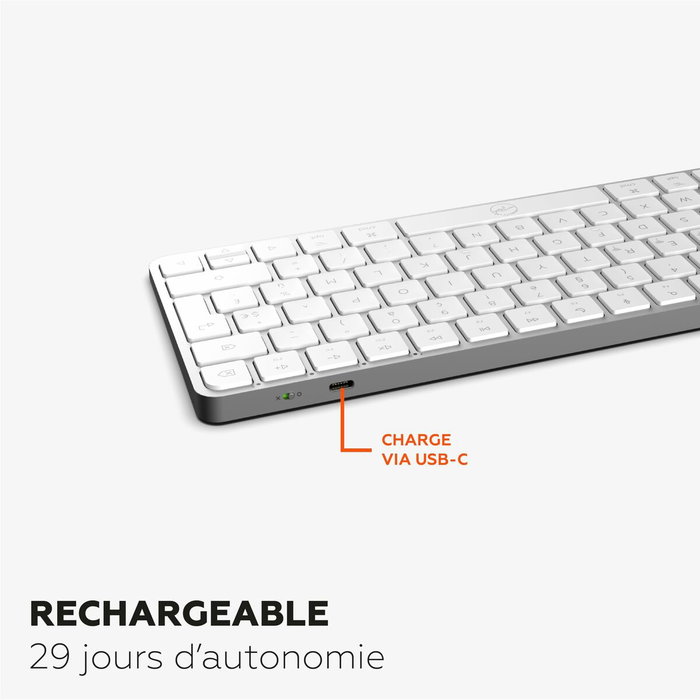 Mobility Lab KMP2000W Mini Clavier Blanc AZERTY