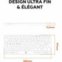 Mobility Lab KMP2000W Mini Clavier Blanc AZERTY