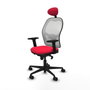 Piqueras y Crespo 2D036N1 Chaise de Bureau avec Appui-tête Rouge