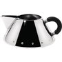 Alessi Récipient pour crème 9096 B en acier inoxydable 18/10 avec manche noir