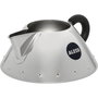 Alessi Récipient pour crème 9096 B en acier inoxydable 18/10 avec manche noir