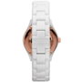 Armani AR1418 montre analogique en céramique blanche