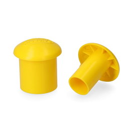 Protège-varin Ø6-18 mm Lot de 50 – Protection de chantier en polypropylène jaune