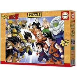 Educa Puzzle Dragon Ball Z DBZ 200 pièces - Univers explosif pour fans de Goku et ses amis