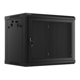 Lanberg Armoire rack mural 19 pouces 9U 600 x 450 mm noir