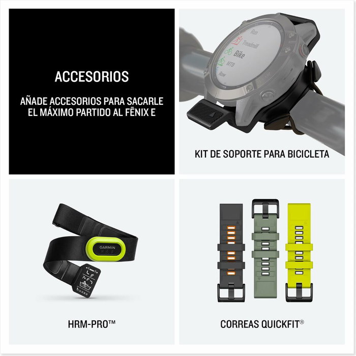 Garmin Fénix E AMOLED 47mm GPS Noir