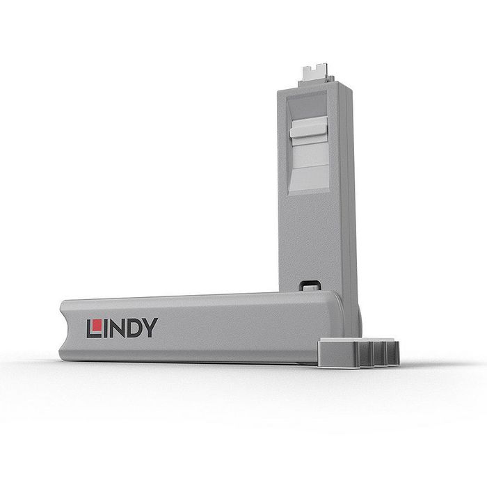 Lindy Bloqueur de Port USB Type C / Thunderbolt 3 avec Clé, 4 Pièces, Blanc - Protection Physique des Ports pour Sécurité des Données Lindy Bloqueur de Port USB Type C / Thunderbolt 3 avec Clé, 4 Pièces, Blanc - Protection Physique des Ports pour Sécurité des Données
