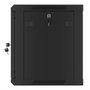 Lanberg WF01-6409-00B Baie Mural Rack 19 Pouces 9U, 60 kg, Noir, Armoire de Serveur avec Porte Verrouillée