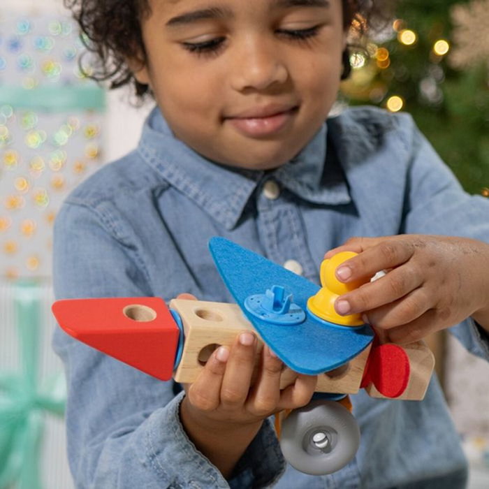 Melissa & Doug Set de construction Blockables Les Véhicules - 54 Pièces