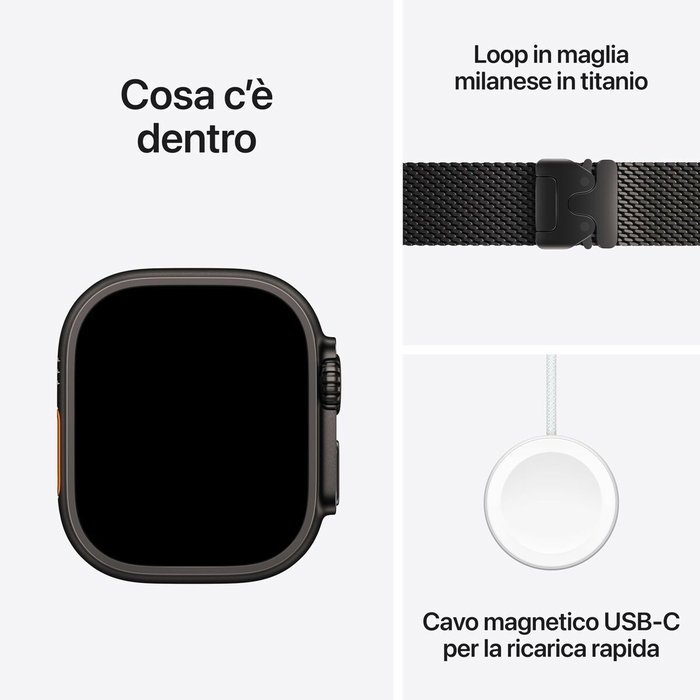 Montre intelligente Apple MF1T4QL/A Noir 49 mm