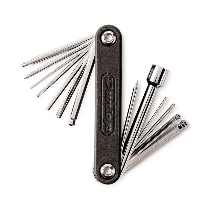 Dunlop System 65 Multiusos Outil Hex Key Multi-Tool 9 clés hexagonales 2 tournevis Phillips 1 tournevis plat Dunlop System 65 Multiusos Outil Hex Key Multi-Tool 9 clés hexagonales 2 tournevis Phillips 1 tournevis plat