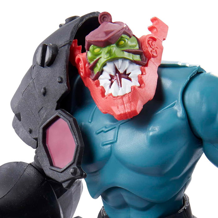 Mattel Masters of the Universe - Figurine Articulée Trap Jaw avec Projectile, Série Animée, Jouet de Collection, 4 ans et plus